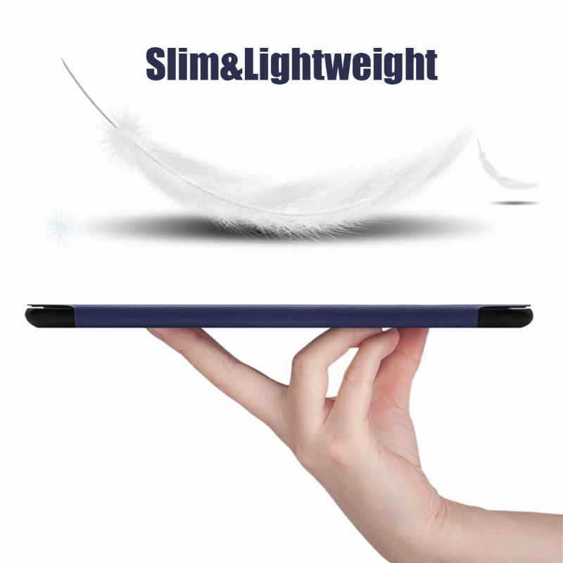 Funda Ipad 10"2 2021 Hülle PU-Leder dreifach faltbare E-Book-Hülle für IPad 9 10.2 Hülle Tablets Hülle IPad 9. Generation Standhülle