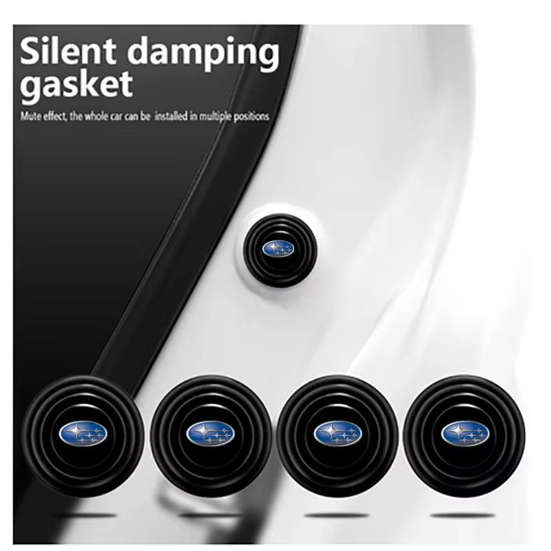 Car Silicone Door Shock Stickers Absorber Soundproof Buffer Pier for Subaru Impreza Forester Tribeca XV BRZ car styling auto VV777