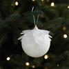 1 Stück Weiße Weihnachtskugel Weihnachtsbaum Hängender Anhänger Blume Schaum Schnee Kugel Weihnachten Dekor Für Zuhause 2026 Neues Jahr