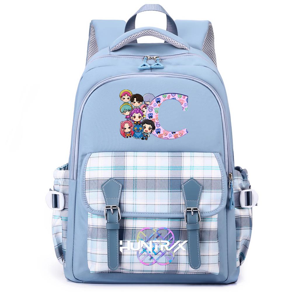 26 English Letter K-Pop Printed Large Capacity Backpack for Teenger Student Girl Boy Schoolbag Bookbag Women Waterproof Travel Bag Kid Gift Mochila