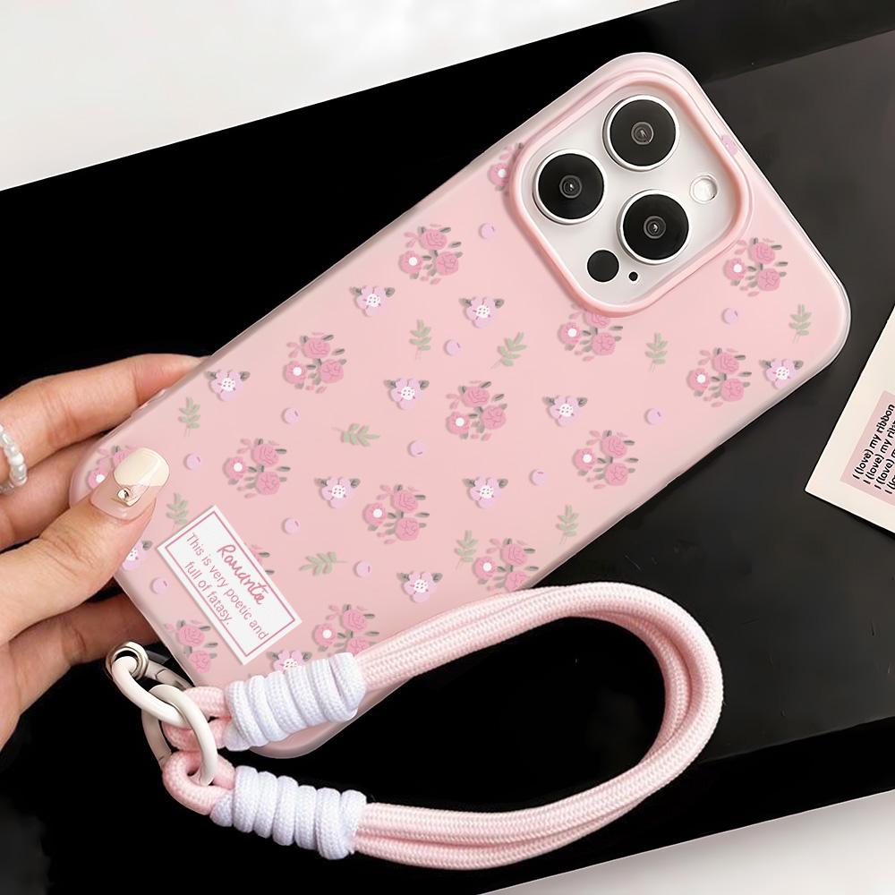 Malovaný kryt na telefon pro iPhone 15 11 13 14 pro 15 16 Pro Max 12 13 16 Pro Roztomilý Módní Vtipný Kryt na telefon se šňůrkou Nejnovější Doporučení Top prodeje