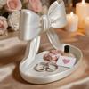 1PC Cream Bow Storage Tray Decoration, Bow Jewelry Storage Tray