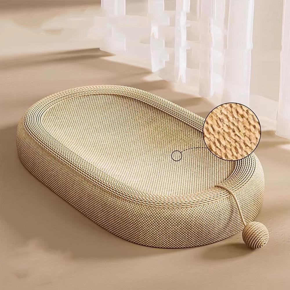 Wear-resistant Cat Paw Board Basin Oval Cat Claw Board Cat Scratching Bed  Sofa Protector