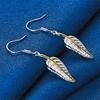 Stylish 925 Sterling Silver Feather Earrings for Women - Charming Wedding Party Gift Accessories