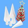 10Pcs White Craft Cones 10x7cm Foam DIY Centerpiece Decorations for Activities Home School Church Party Art Making Kit