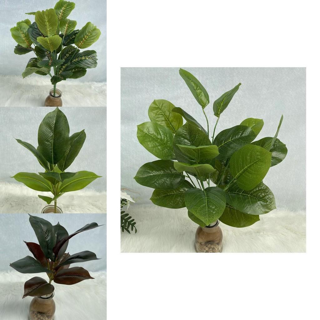 Faux Green Tree With 26 Leaves For House Decor And Photography Scene Creation