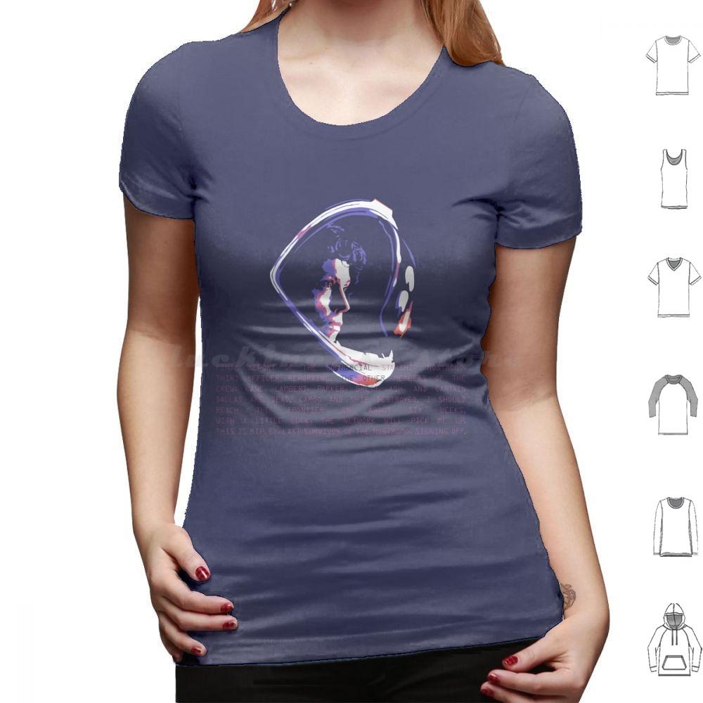 Ripley T Shirt Big Size 100% Cotton Ripley Scifi Xenomorph Ridley Woman Strong Woman