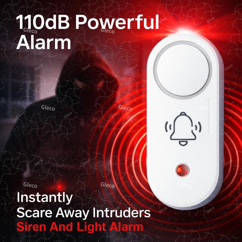 Zigbee Siren Alarm 110dB Vibration Sensor Optional TUYA Smart Life&2MQTT Smart Home Security Detector Required Zigbee Gateway