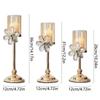 Crystal Petal Glass Candlestick Anti-slip European Style Candle Containers  Bedroom