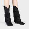 2025 Fall/Winter Merrell Women's Vintage Western High-Heel Knee-High Cowboy Boots