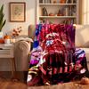 Hisoka Custom Flannel Blankets Soft Warm Cozy Throws for Home Decor Holiday Gifts