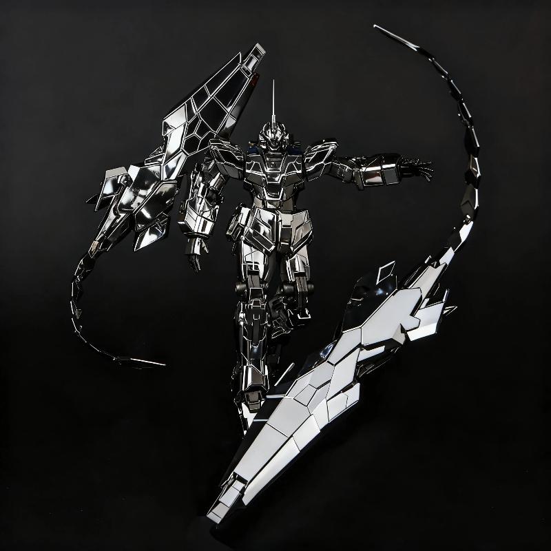 Xingdong Hg 1/144 Plated Phoenix Unit 3 Unicorn Mode Posable Assembly Model Kit Action Figures Collectible Toys Anime Fan Gifts