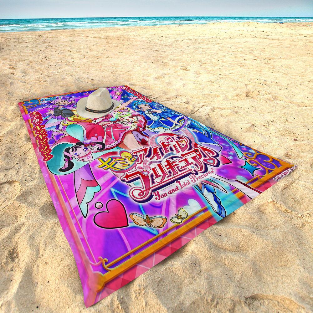 Smile Precure Niedliche Anime Große Mikrofaser Strandtücher Schnelltrocknendes Handtuch Sandstrandtücher Poolhandtuch Für Reisen Schwimmbad Yoga