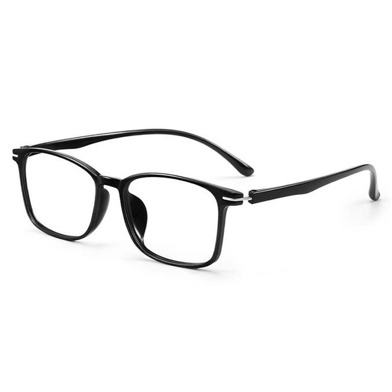 Unisex High-End Anti-Blue Light Glasses Frame with Metal Accents - Ultra-Light Design for Students