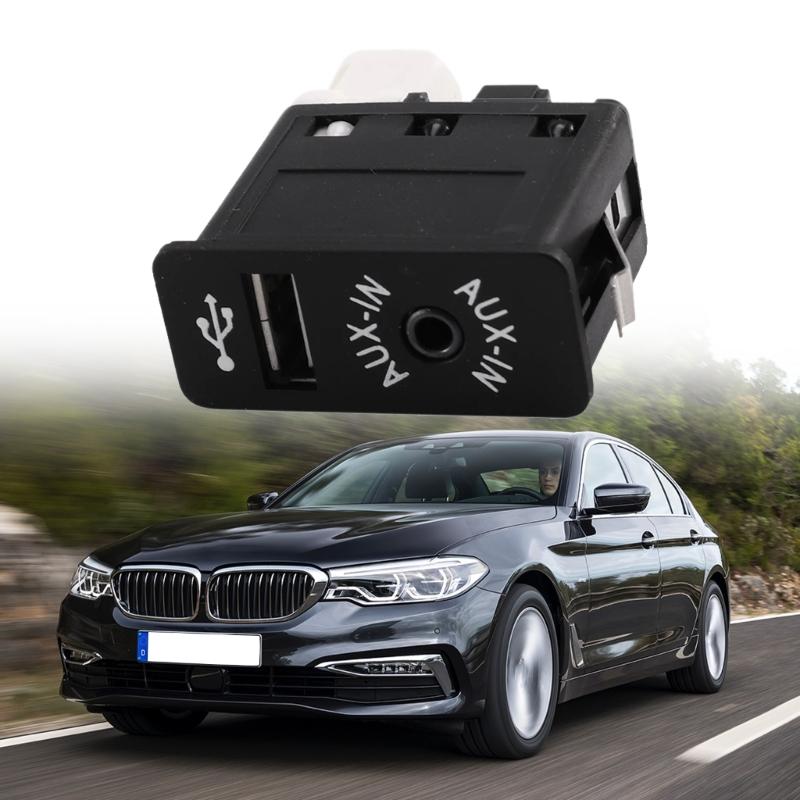 USB AUX Input Socket Switch Replacement AUX In Plug Auxiliary Input Socket Adapter for E60 E61 E63 E64 E81 E82 E84 E87