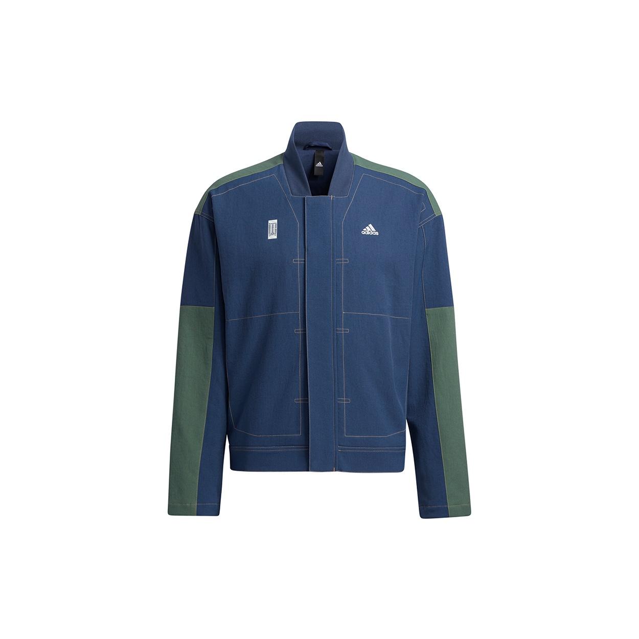 adidas Series WJ JKT Denim Training Sports Jacket Navy Blue Men s GP0905 XXL