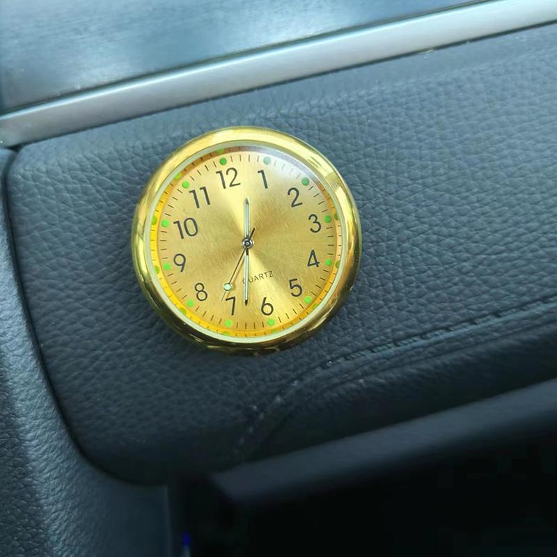 Automobile Air Outlet Dashboard Clock Stick-On Electronic Noctilucent Decoration Auto Ornament Car Accessories For Car