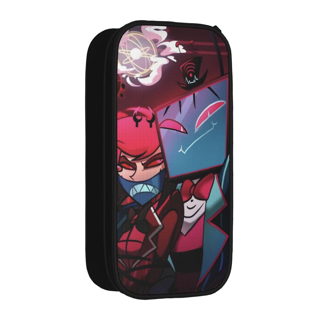 R-Radiostatic Vox Alastor Pencil Cases Classic Pen Holder Bag for Student Big Capacity Students School Gifts Pencil Pouch