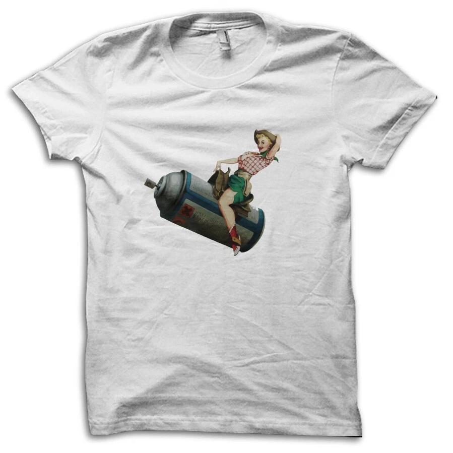 Banksy Spray Can Rodeo Street Art Urban Graphic T-Shirt M5538 2XL