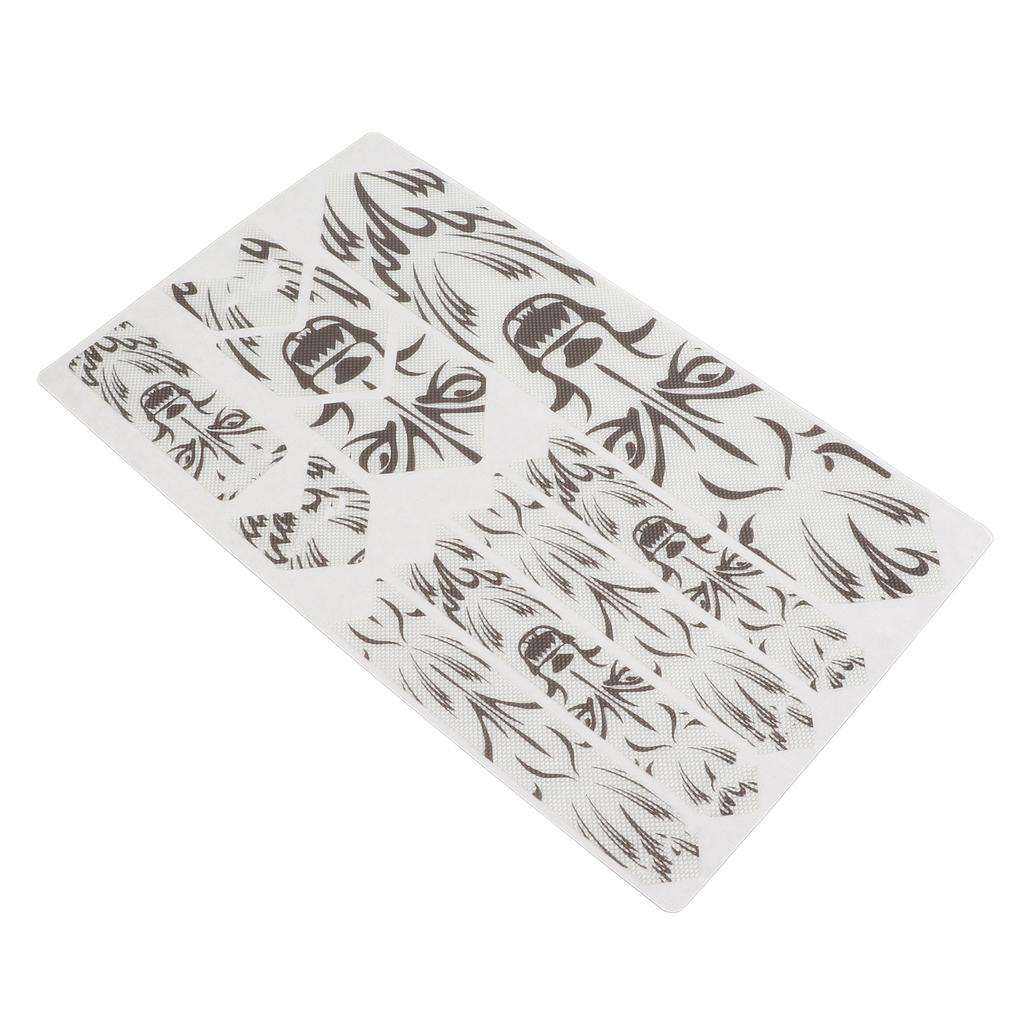 ENLEE 3D Mountain Bike Protective Stickers Set Impact Resistance Bicycle Decorative StickerWolf Head Pattern for Bicycle Frame