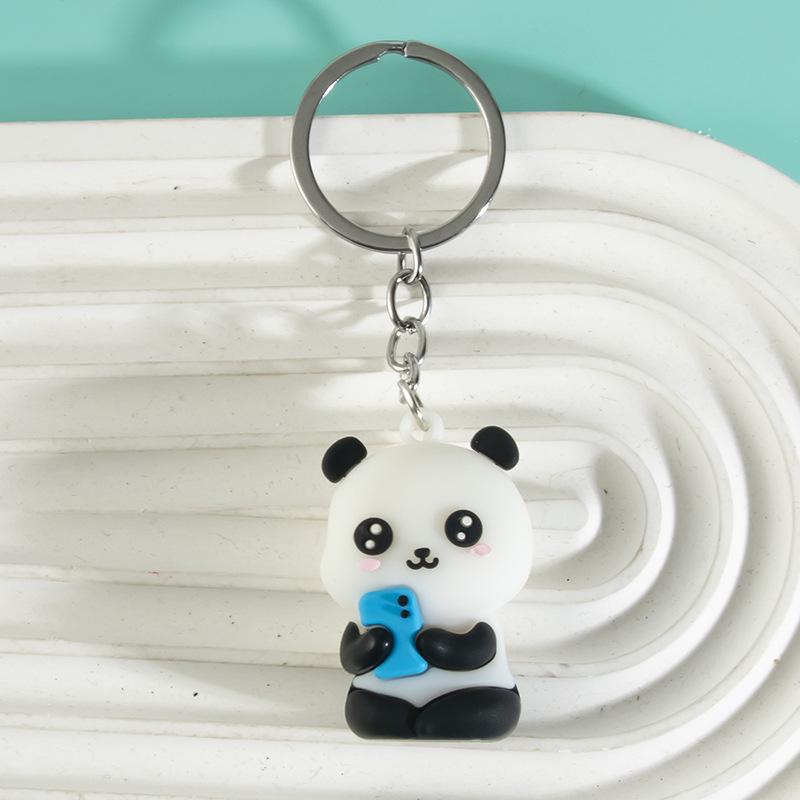 Sichuan Panda Bamboo Keychain Ornament: Cute Chengdu Zoo-Inspired Small Gift