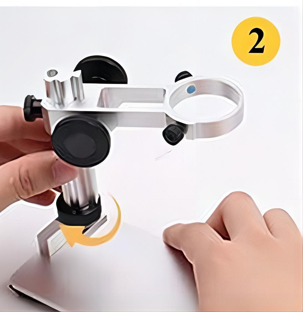 Aluminum Alloy Microscope Bracket, Metal Adjustable Bracket Accessories, High-Quality and Precise