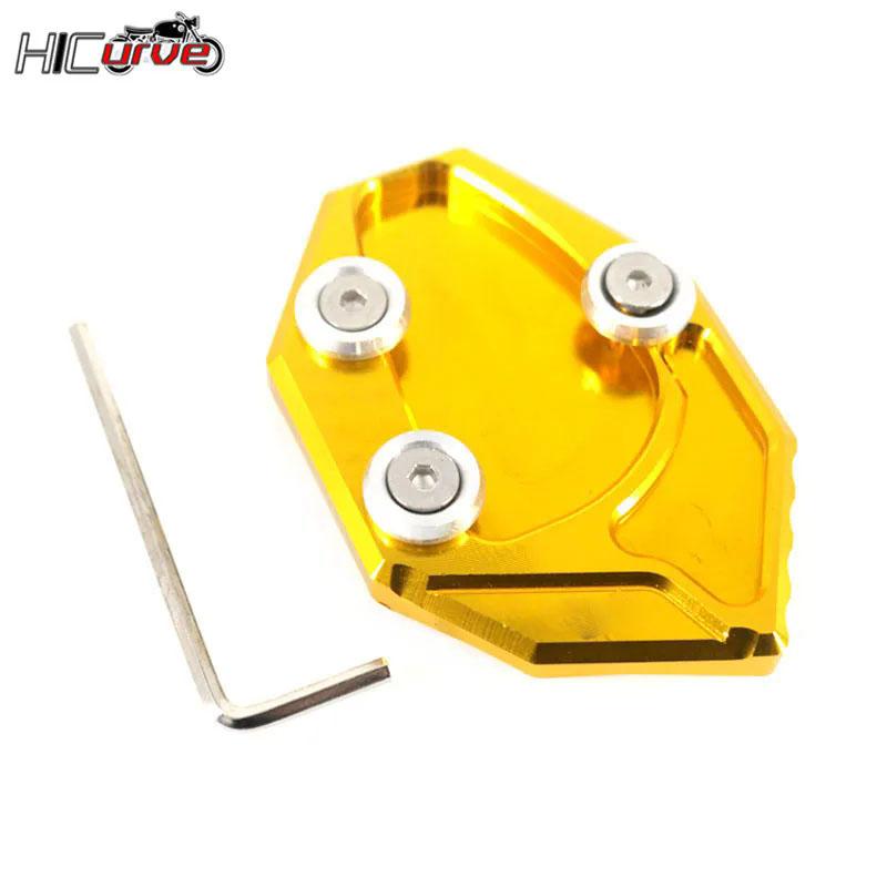 Motorcycle CNC Kickstand Foot Side Stand Extension Support Plate Pad Fit For ZX-14R ZX14R ZZR1400 GTR1400 Concour