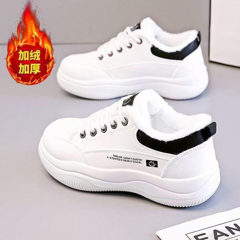 22 winter new velvet thick-soled sports casual thickened warm cotton shoes board shoes