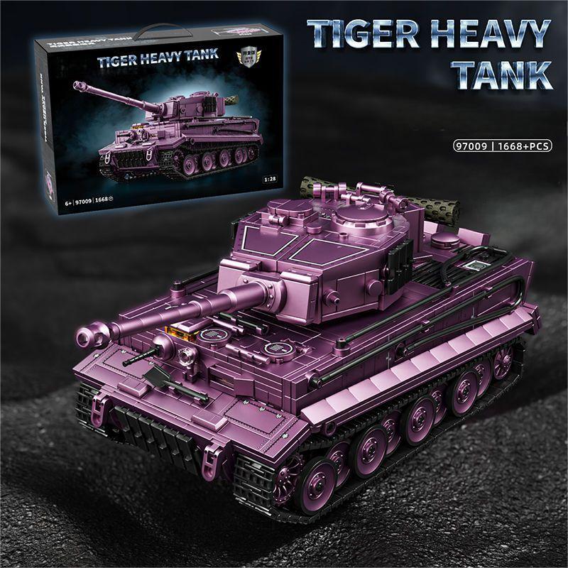 

Конструктор MOC Танк Тигр Важкий - Модель Німецького Танка Другої Світової Війни з Фігурками, Військова Колекція Подарунок для Дорослих та Підлітків + NO BOX