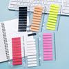 200pcs Transparent PET Index Labels - Color-Coded Sticky Notes with Rounded Corners, Waterproof & Durable for School, Office, Home Organization