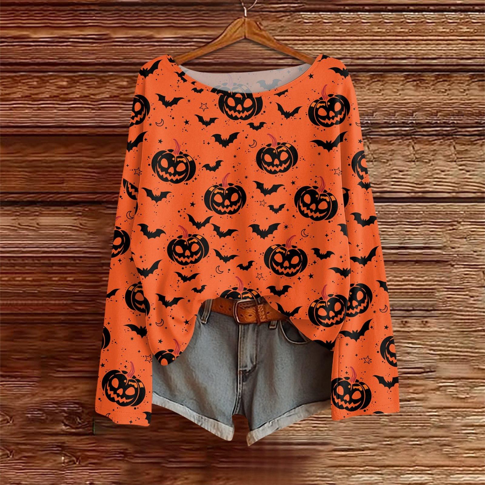 

Рубашки с длинным рукавом для женщин, футболки с принтом, блузки, повседневные базовые топы больших размеров, пуловеры XXL шафрановый