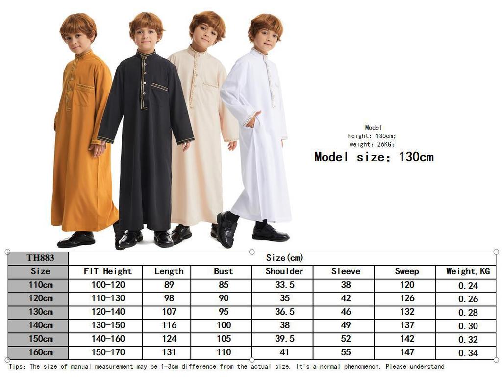 In-stock Middle East Teen Boy Robe, TH883, Popular and Hot-Selling