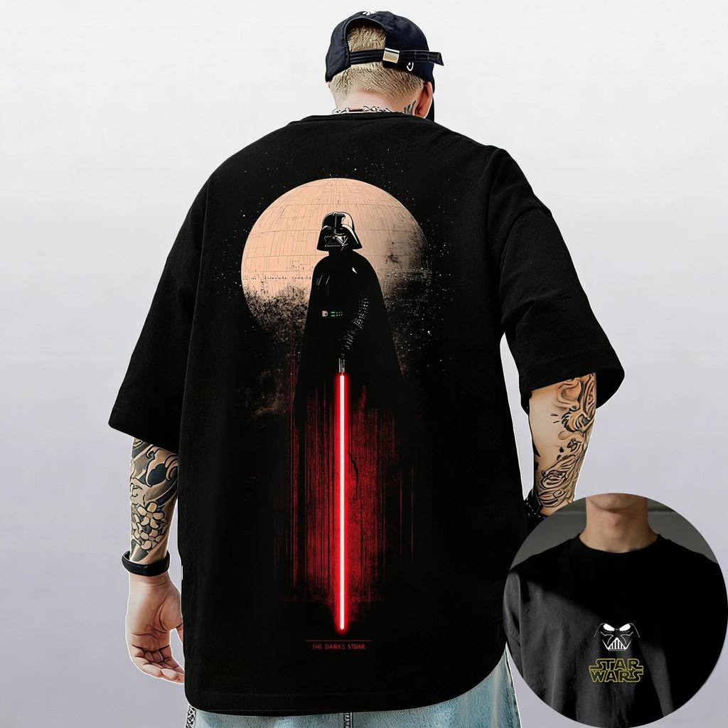 Galaxy Star Wars Darth Vader Tričko s krátkým rukávem Toto je cesta Mandalorian Chewbacca Pánské Dámské Dětské Ležérní Top s kulatým výstřihem
