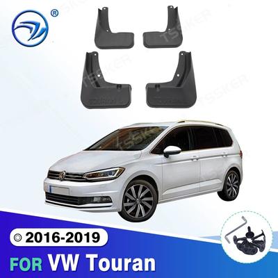 4x Car Front Rear Mud Flaps Mudguards Splash Guards Fender Flares for VW Touran 2016 2017 2018  Mudflaps
