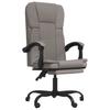 Office Chair with Reclining Function Taupe Fabric