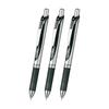 Pentel Ballpoint Pen Gel Ink Energel Retractable 0.5mm BLN75ZA3AMZ Black 3 Pieces