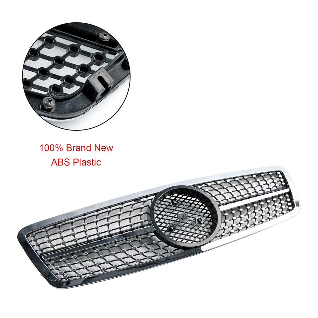 Grilă Rinichi Bară Față Potrivire Mercedes W203 C230 C320 C240 2001-2007