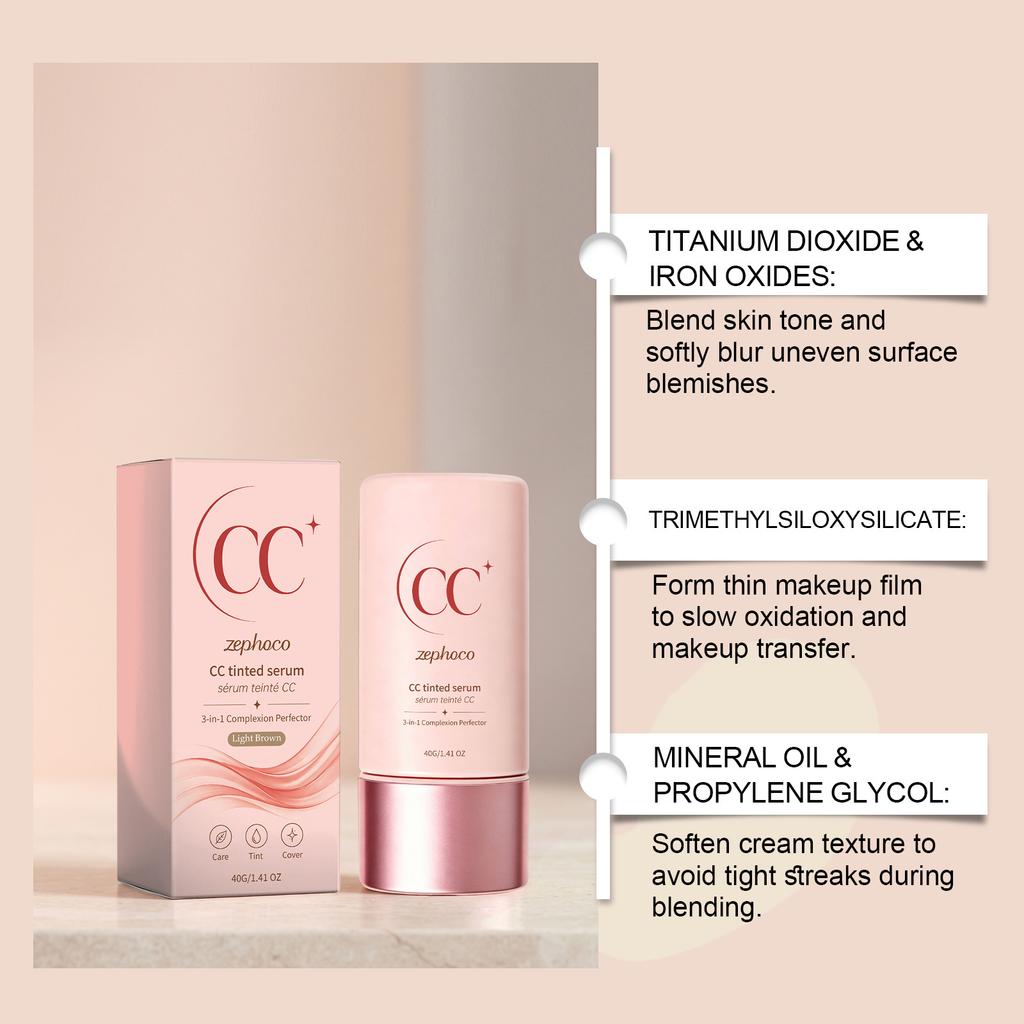 Zephoco CC 3-in-1 Essence Cream Light Brown