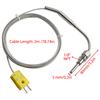 1pc EGT K Type Thermocouple Exhaust Probe High Temperature Sensors 1/8" NPT Threads 2m Cable Adjustable Pressure Lock