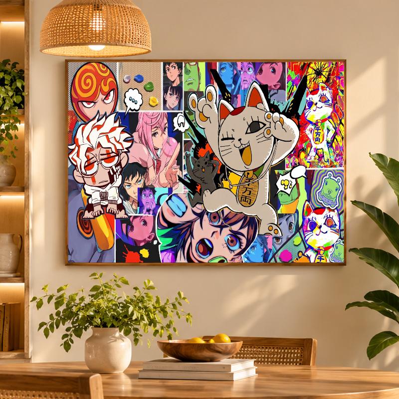 5D Diamond Painting Dandadan DIY Full Drill Diamond Art Kit Home Decoration