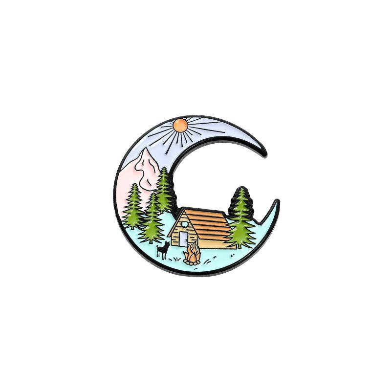 Travel & Camping Fun: 20-Piece Badge & Pin Set with Backpack & Denim Jacket Accessories