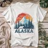 Vintage Alaska T-Shirt: Retro Bergbär Grafik-T-Shirt
