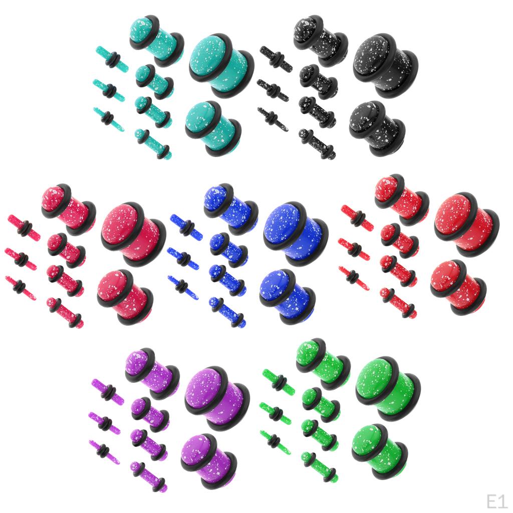 18 Pieces 14G - 00G Saddle Ear Plug Stretcher Expander