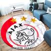 AFC Ajax Custom Name Round Area Rug,Carpet Rug for Living Room Bedroom Sofa Playroom Decor,Non-slip Floor Mat