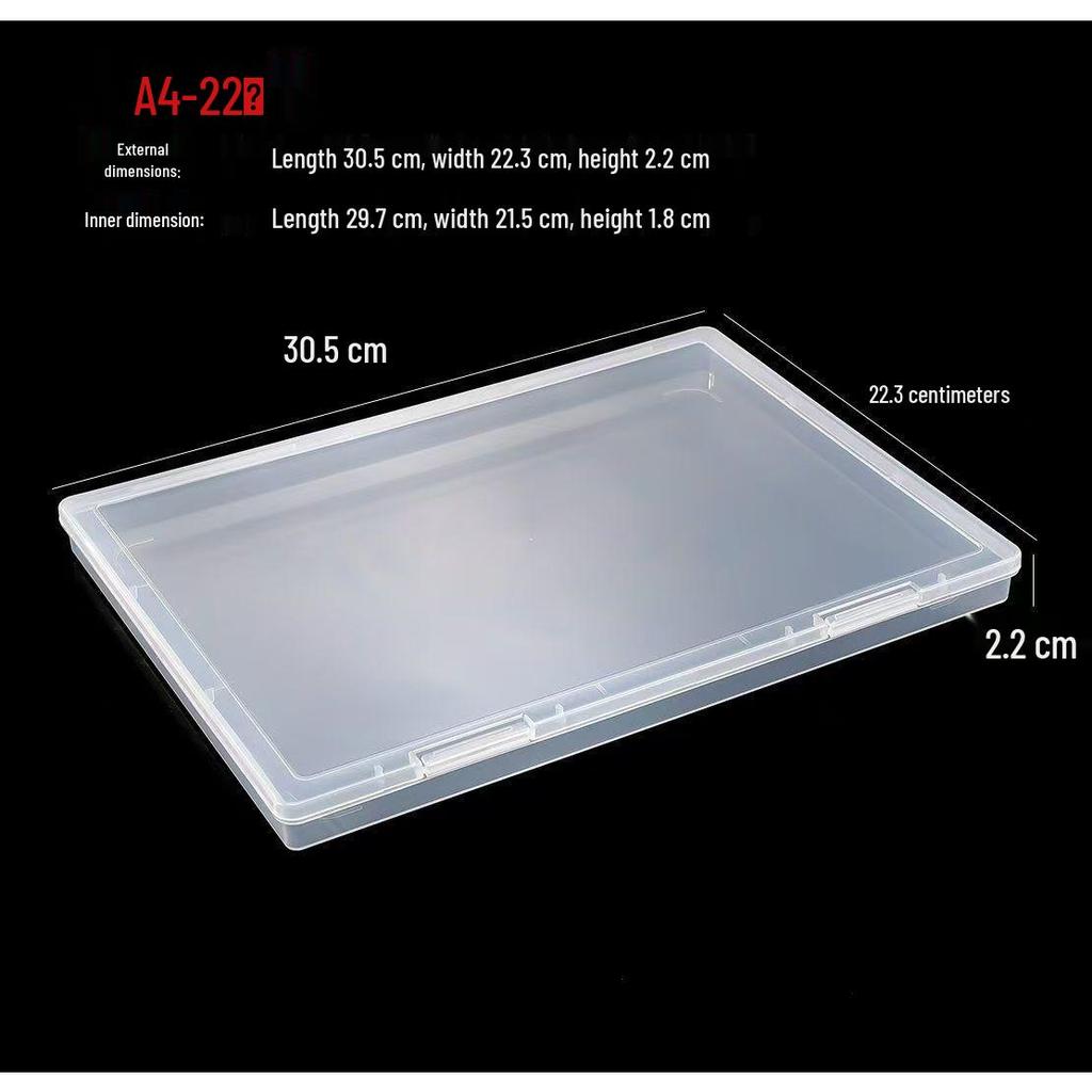Rectangular Transparent PP Plastic Storage Box for Stationery, Cards, Hardware, Jewelry, and Fishing Gear