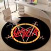 1PC Slayer Music Office Round Area Rug, Indoor Mat Suitable For Office, Under Office Chairs Bedroom Living Room Home Decor DT1212103