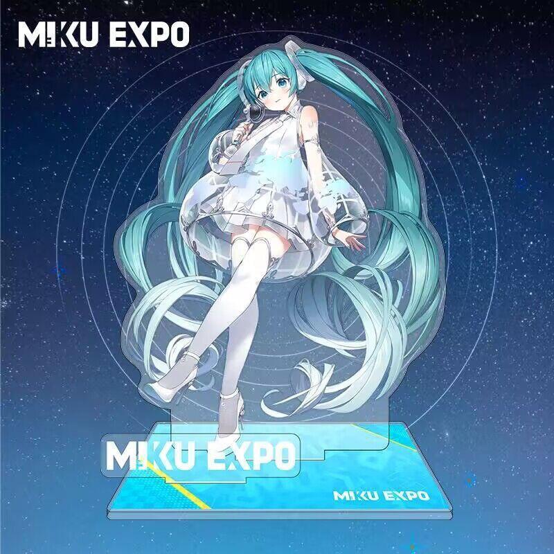 16CM Height New Dual-Sided Stand-Up Display Desk Decorative Figure of Hatsune Miku From Games and Animations