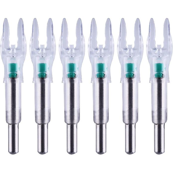 Lighted Nocks X/5.2mm 6 PCS LED Arrow Nock Universal for Arrows with .204 .233 .244 .246 Inside Diameter, Screwdriver Included