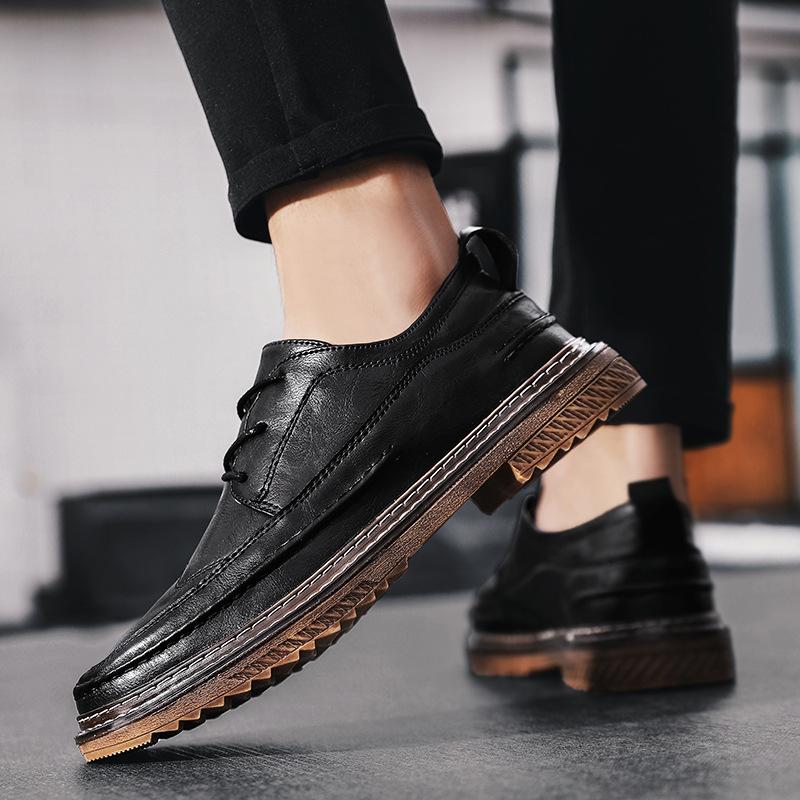 Fashion Designer Formal Men Dress Shoes Male Leather Classic Brogue Shoes Flats Oxfords for Wedding Office Business Dress Shoes