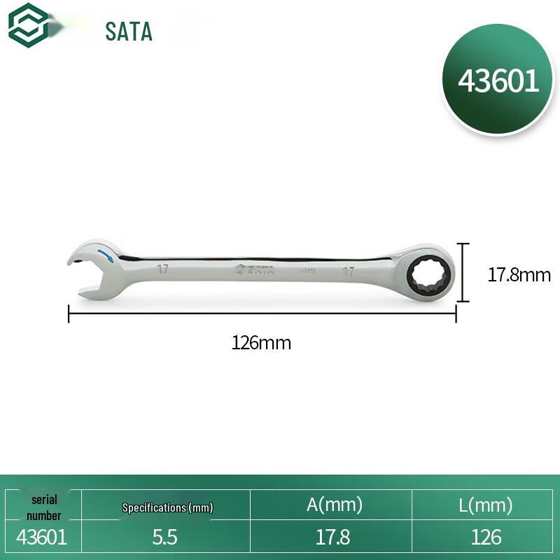 SATA Combination Ratchet Wrench